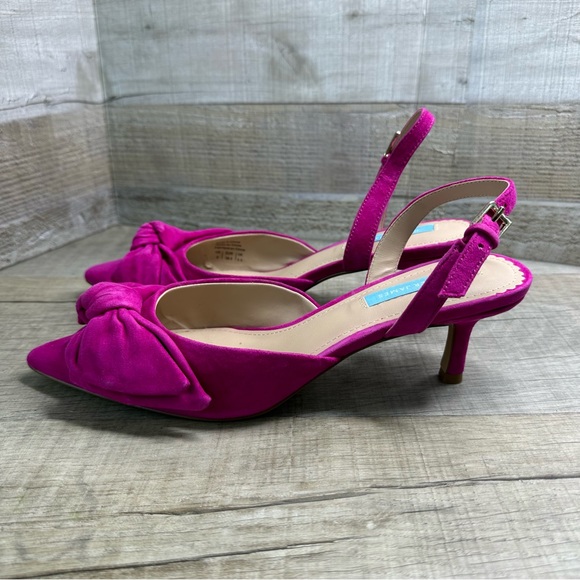 Draper James Shoes - Draper James Pink Tess sling backs Kitten Heels Size 8